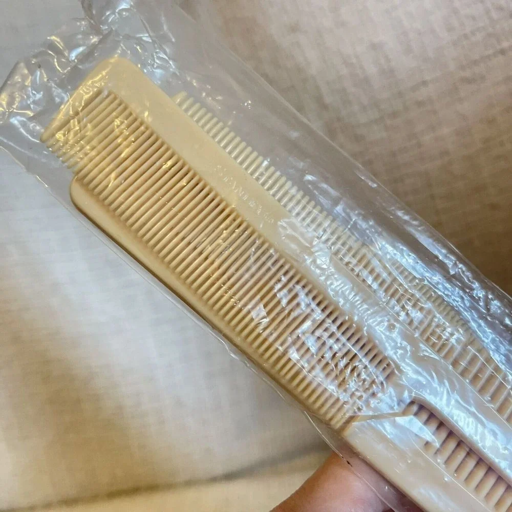 Vintage Stanley Hair Comb Set Cream Durable‎ Nylon to Style Detangle Unbreakable